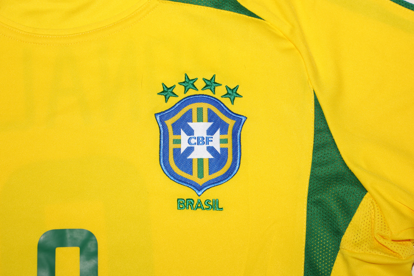 Maillot rétro Brésil Coupe du monde 2002 - Ronaldo #9