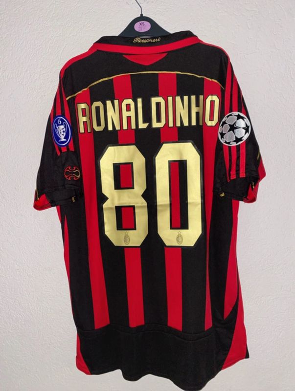 Maillot Retro - AC Milan 2007/2008 Domicile RONALDINHO 80